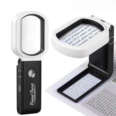 10X 25X Magnifying Glass With Light And Stand