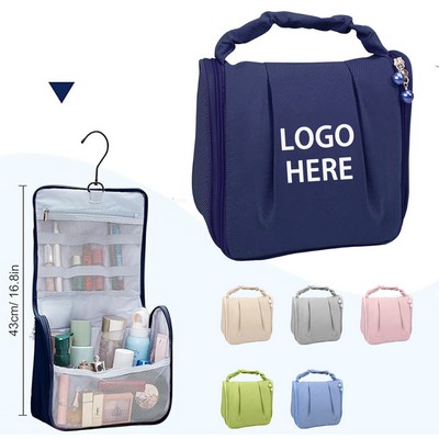 Large Capacity Portable Cosmetic Organiser with Hooks