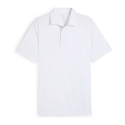 Puma® Pure 2.0 Men's Golf Polo Shirt- White Glow