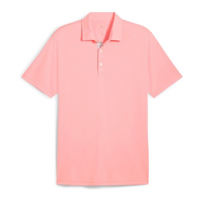 Puma® Pure 2.0 Men's Golf Polo Shirt- Pink Fruit