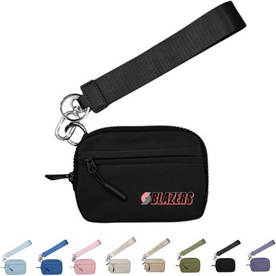 Travel Wristlet Wallet Pouch with Wrist Strap