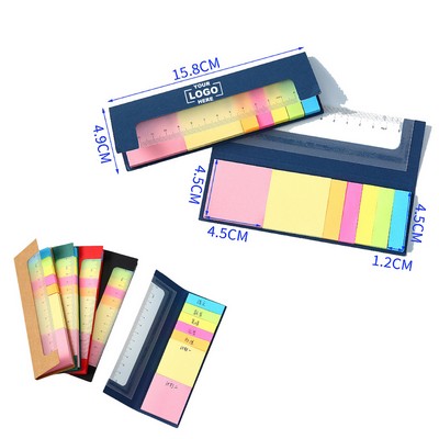 Sticky Note Pad With Ruler