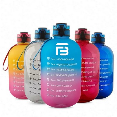 Large Fitness Hydration Tracker Jug