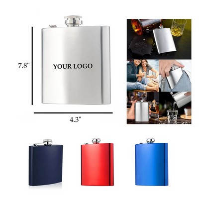 6 oz Stainless Steel Hip Flask