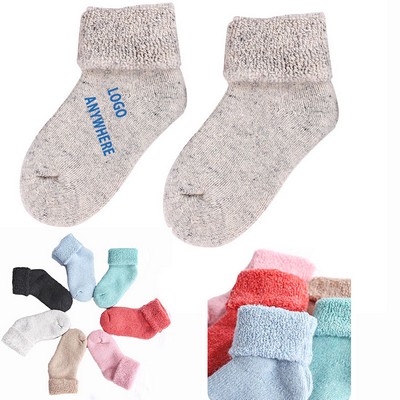 Winter Warm Wool Socks For Kids 1-8 Years Old