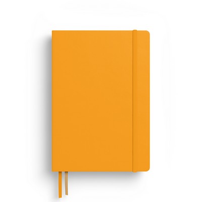 A5 Medium Softcover Notebook - Rising Sun, Plain Pages