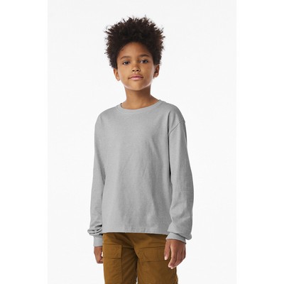 BELLA+CANVAS Youth 6 oz Heavyweight Long Sleeve T-Shirt