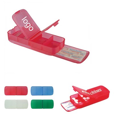 Bandage Dispenser with Pill Box for Convenient First Aid and Medication