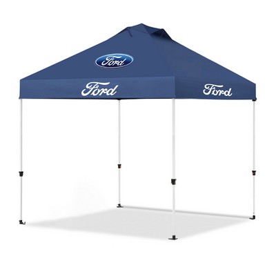 10' x 10' Pop-Up Canopy Tent - Heavy-Duty with Ventilation (Dye Sublimation)