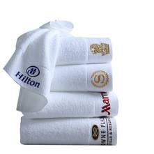 Customize The LOGO On The Hotel Cotton Bath Towel. 27.56×55.12, Embroidery.