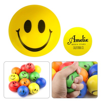 Pu Smiley Squeeze Stress Relief Ball