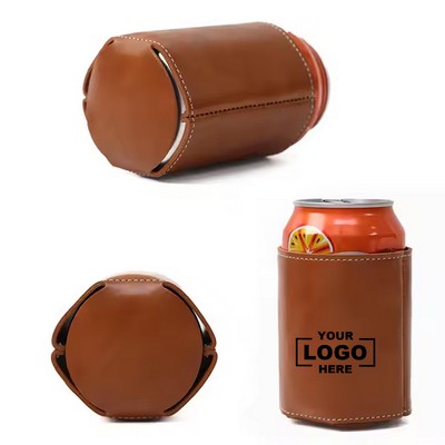 Genuine Leather Beer Bottle Sleeve