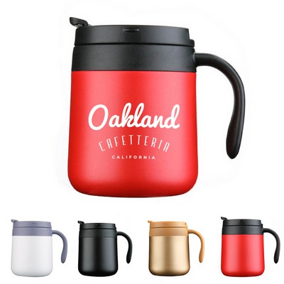 12oz Stainless Steel Coffee Mug with Handle