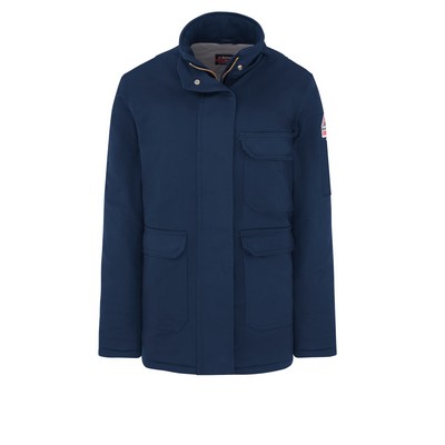 Bulwark - Women's Deluxe Parka - Women's Ins Parka Comfortouch 7Oz Navy