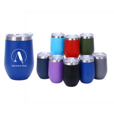 14 Oz. Insulated Travel Tumbler with Clear Lid