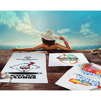 Custom Screen Printed Beach Soft Towel (35" x 70" - 19.0# per dozen weight)