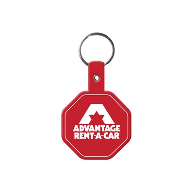 Stop Sign Flexible Key Tag