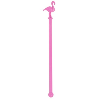 6.25" Pink Flamingo Stirrer (Non Imprintable)