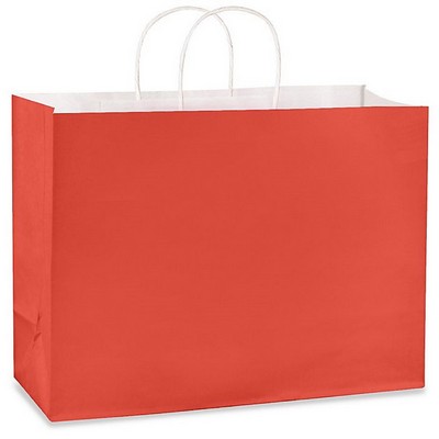 Matte Tints On White Paper Shopping Bags 18"x7"x18"