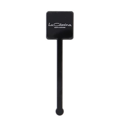 4" Square Head Muddler Stirrer with 1 Color Imprint