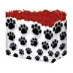 Small Paw Prints Theme Gift Basket Box