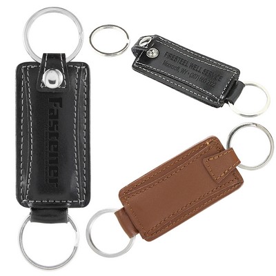 Concord Leather Valet Keytag (Black)