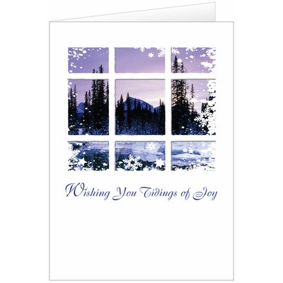 Tidings of Joy/Window Pane Holiday Greeting Card