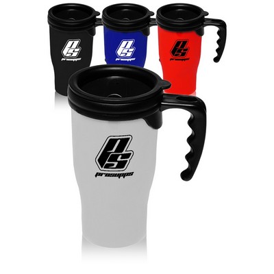 14 Oz. Plastic Insulated Travel Mugs