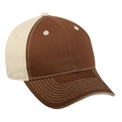 Garment Washed Cap w/Solid Back