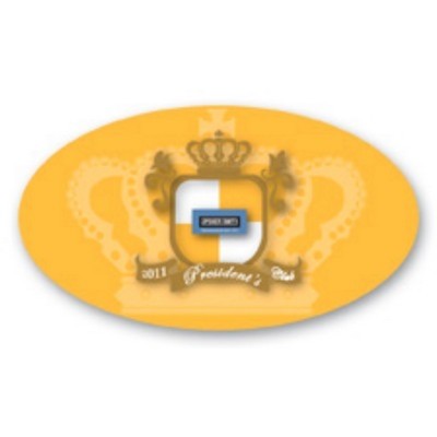 Laminated Name Badge Full Color (1.625"x2.875") Oval