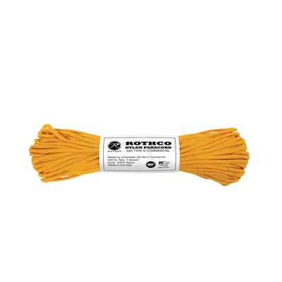 100' Goldenrod 550 Lb. Type III Commercial Paracord