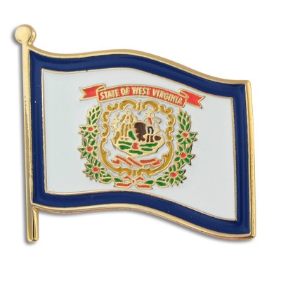 West Virginia State Flag Pin