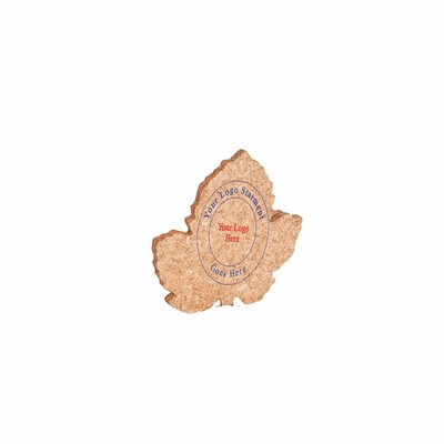 Grape Leaf Shape Cork Coasters (Set of 4)