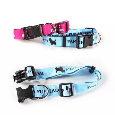 3/8" W x 12" L - Flat Polyester Dog Collar