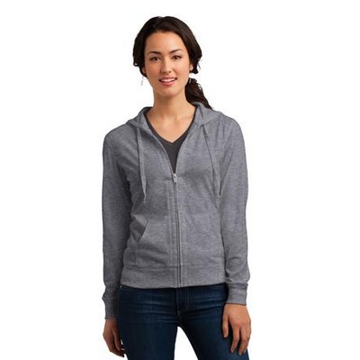 District® Women's Fitted Jersey Full-Zip Hoodie