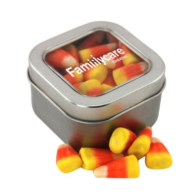 Window Tin w/Candy Corn