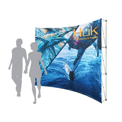 Pop-Up Fabric Display - Curved Wall No Wrap Around (10'x8')