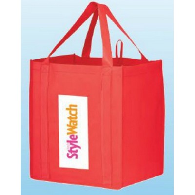 Heavy Duty Grocery Bag w/ Poly Board Insert & 3D Color Evolution (13"x7"x14