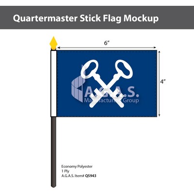 Quartermaster Stick Flags 4x6 inch