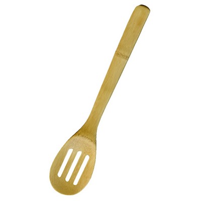 12 inch Bamboo Slotted Serving Spoon