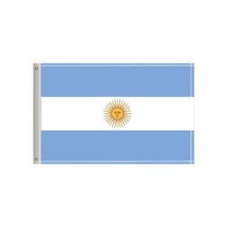 60"W x 36"H National Flag, Argentina, Double-Sided