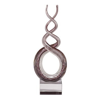 Intricate Twists Inspired Art Glass Award - 12 1/2'' H