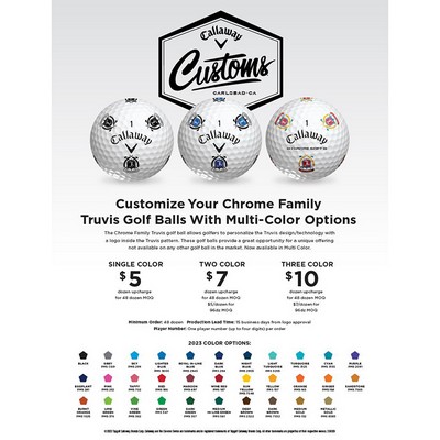 Callaway Chrome Truvis - Custom Balls