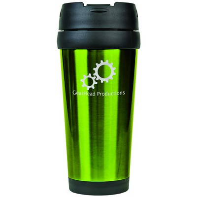 Engraved Gloss Green Travel Mug W/out Handle