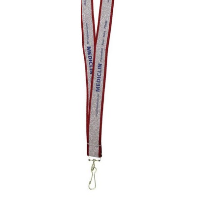 1" Wide Glitter Lanyard (25mm)