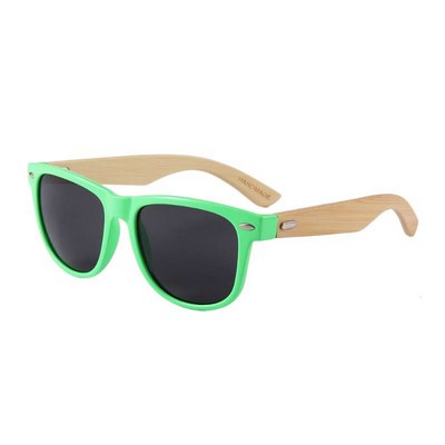 Bamboo Sunglasses - Smoke Lenses