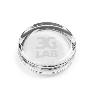 Flat Round Paperweight