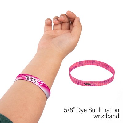 5/8" Wide Elastic Wrist Band (Factory Direct - 10-12 Weeks Ocean)