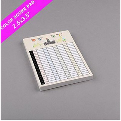 2.5" x 3.5" - Customizable Scorepad - 36 Sheets