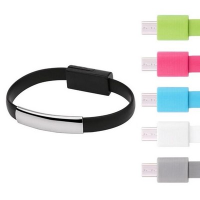 Silicone Wristband Charging Cable